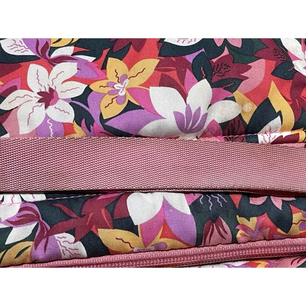 Vera Bradley Utility‎ Crossbody Bag in Cotton Rose Floral 11x10” Needs Cleaning